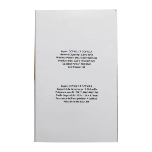 Limassol bluetooth hangszóró, 2.000 mAh