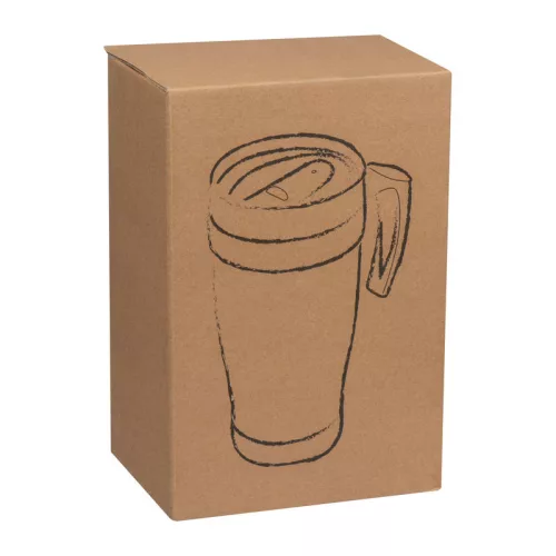 Fort Worth műanyag termoszbögre, 400 ml