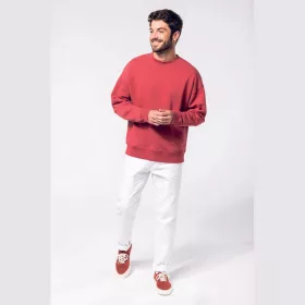 Unisex Oversized Eco-Friendly Crew Neck Sweatshirt
