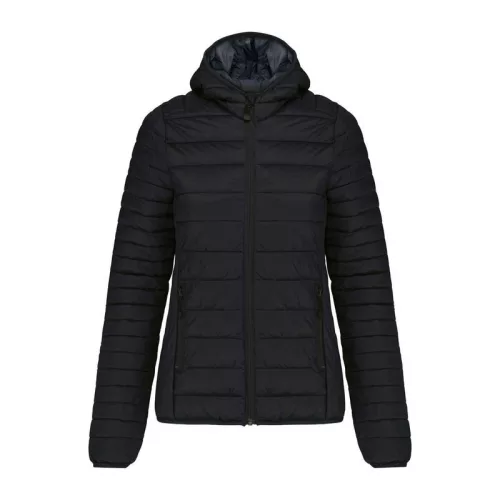 LADIES' LIGHTWEIGHT HOODED PADDED JACKET