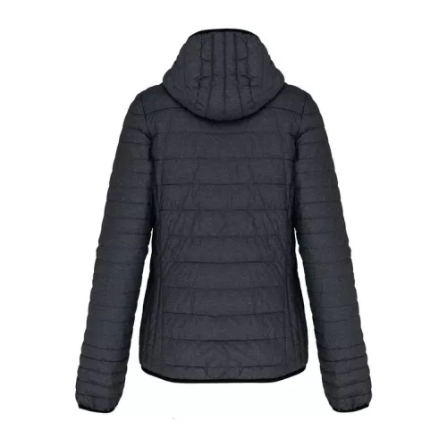 LADIES' LIGHTWEIGHT HOODED PADDED JACKET