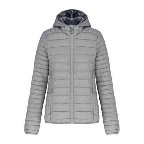 LADIES' LIGHTWEIGHT HOODED PADDED JACKET