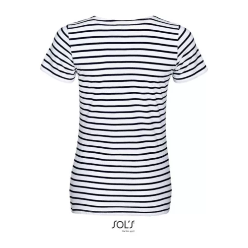SOL'S MILES WOMEN - KEREKNYAKÚ CSÍKOS PÓLÓ