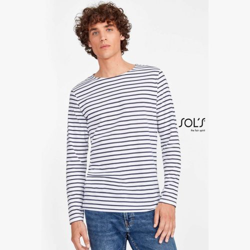 SOL'S MARINE MEN - HOSSZÚ UJJÚ CSÍKOS PÓLÓ