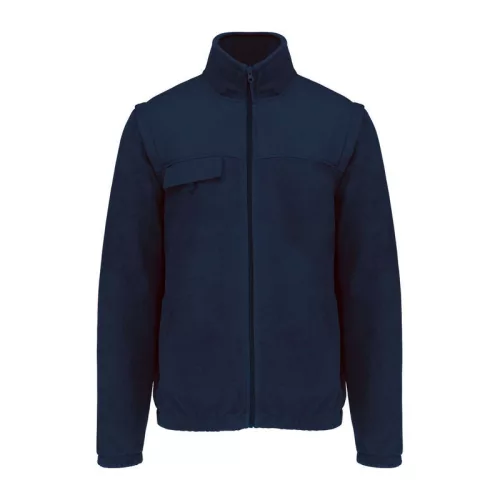 FLEECE JACKET WITH REMOVABLE SLEEVES