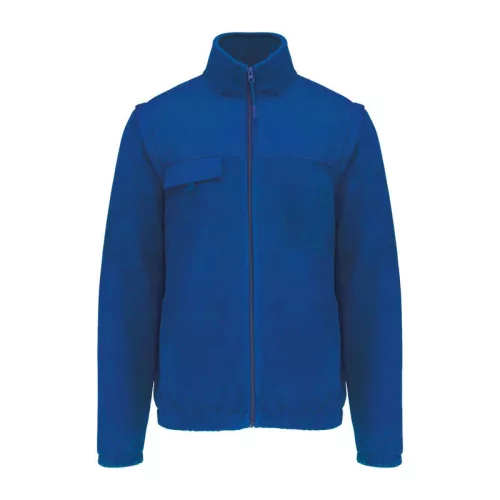 FLEECE JACKET WITH REMOVABLE SLEEVES